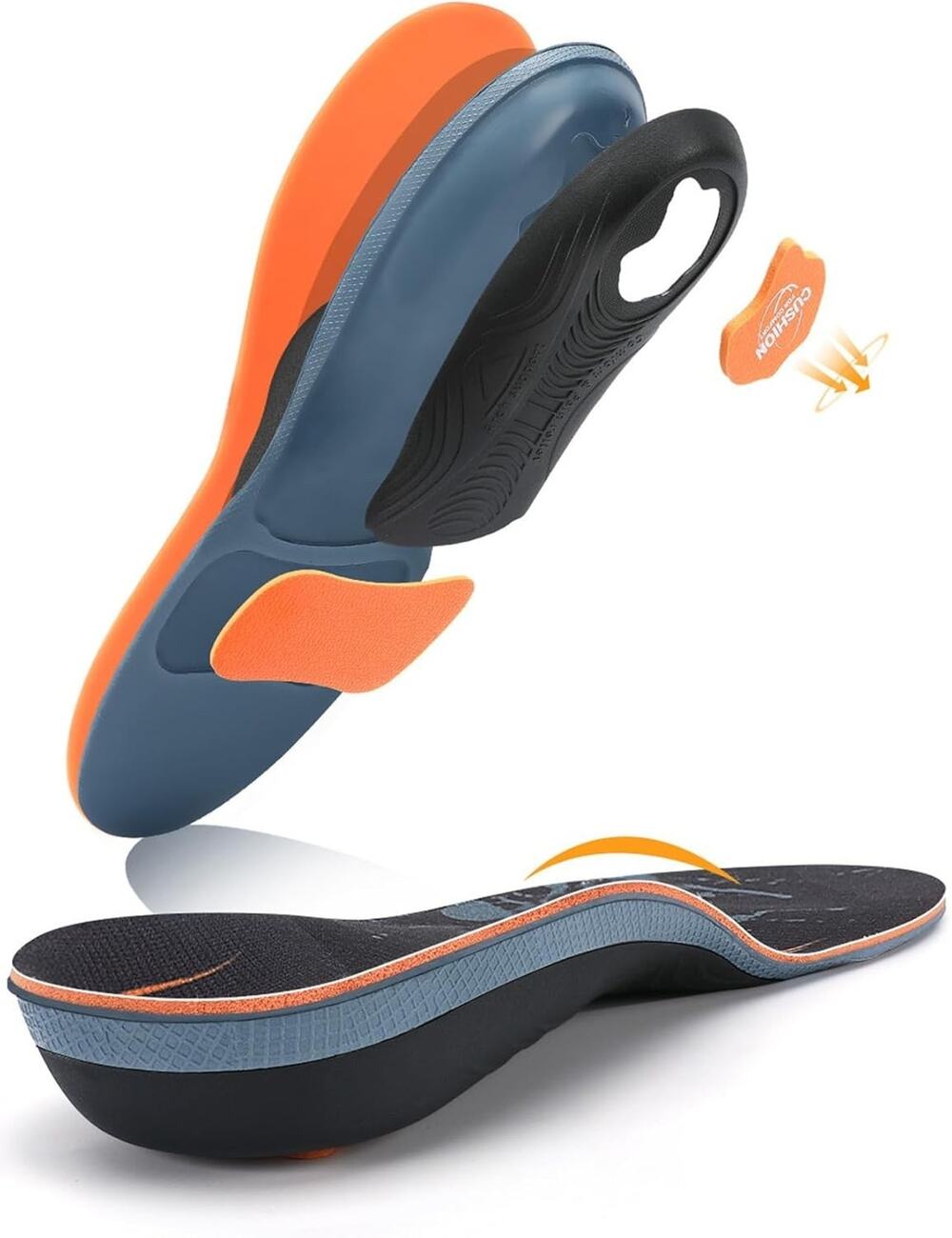 Arch Support Insole Inserts Plantar Fasciitis Comfort Men 10-10.5 Women 12-12.5